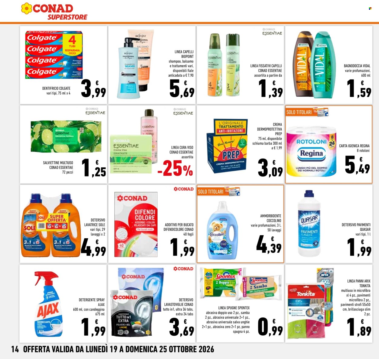 Volantino Conad Superstore - 19/10/2026 - 25/10/2026. Pagina 14