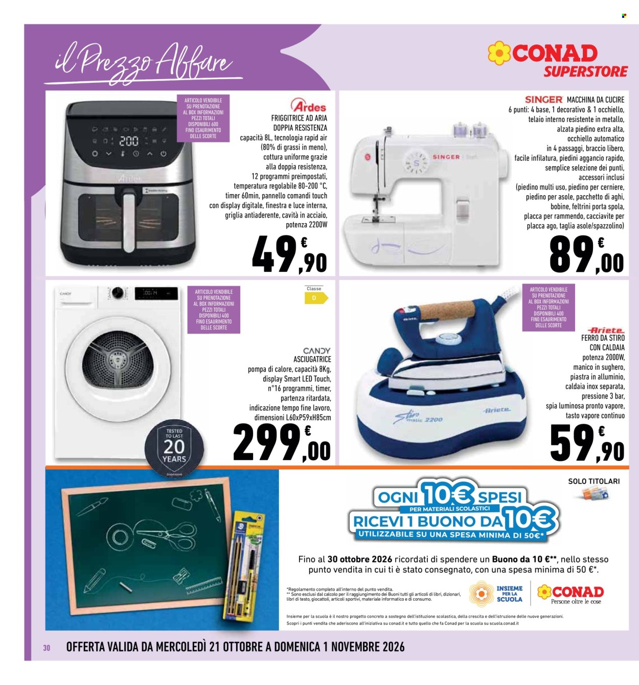 Volantino Conad - 21/10/2026 - 1/11/2026. Pagina 30