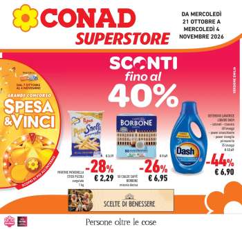 Volantino Conad Superstore - 21/10/2026 - 4/11/2026.
