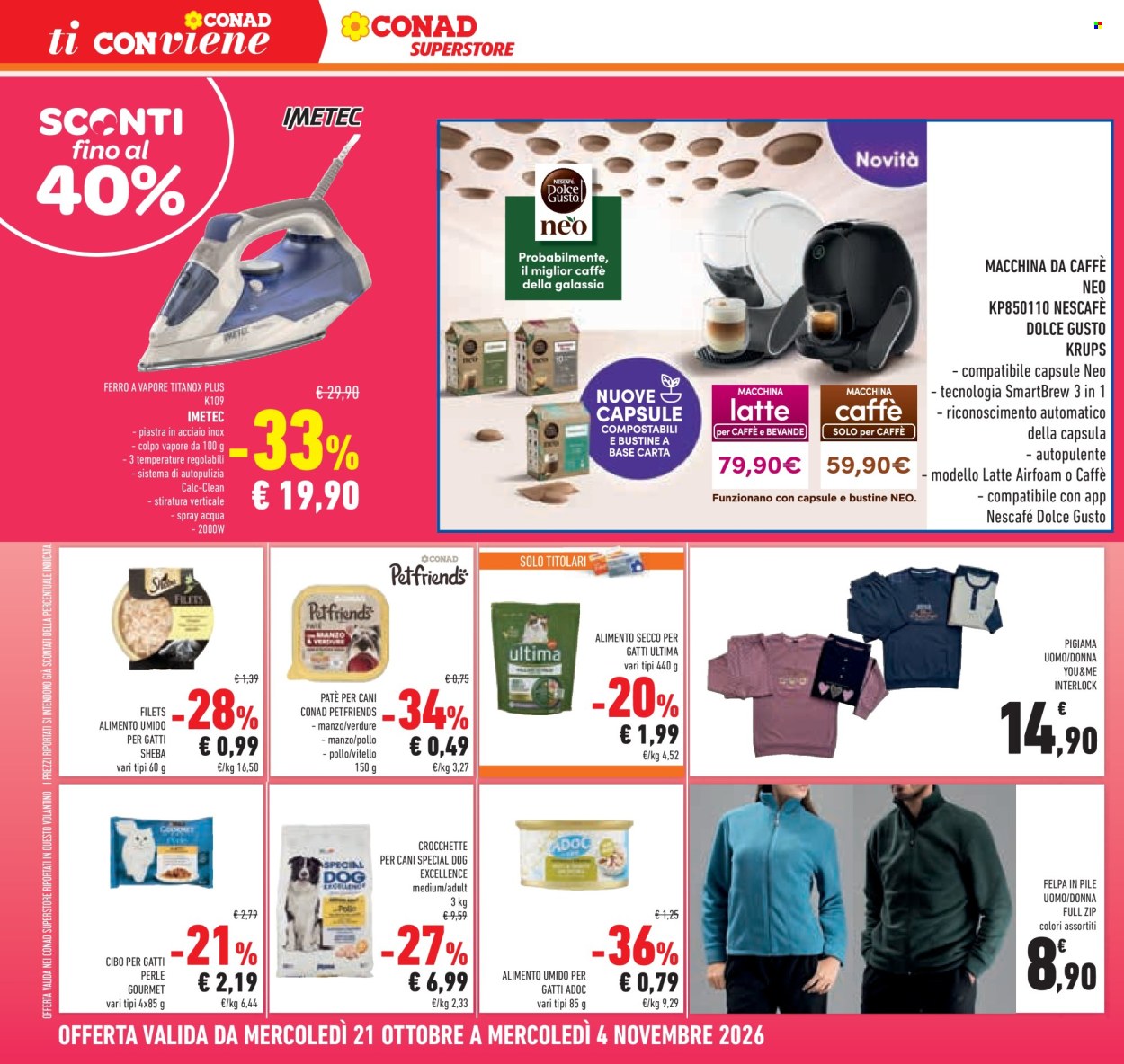 Volantino Conad Superstore - 21/10/2026 - 4/11/2026. Pagina 24
