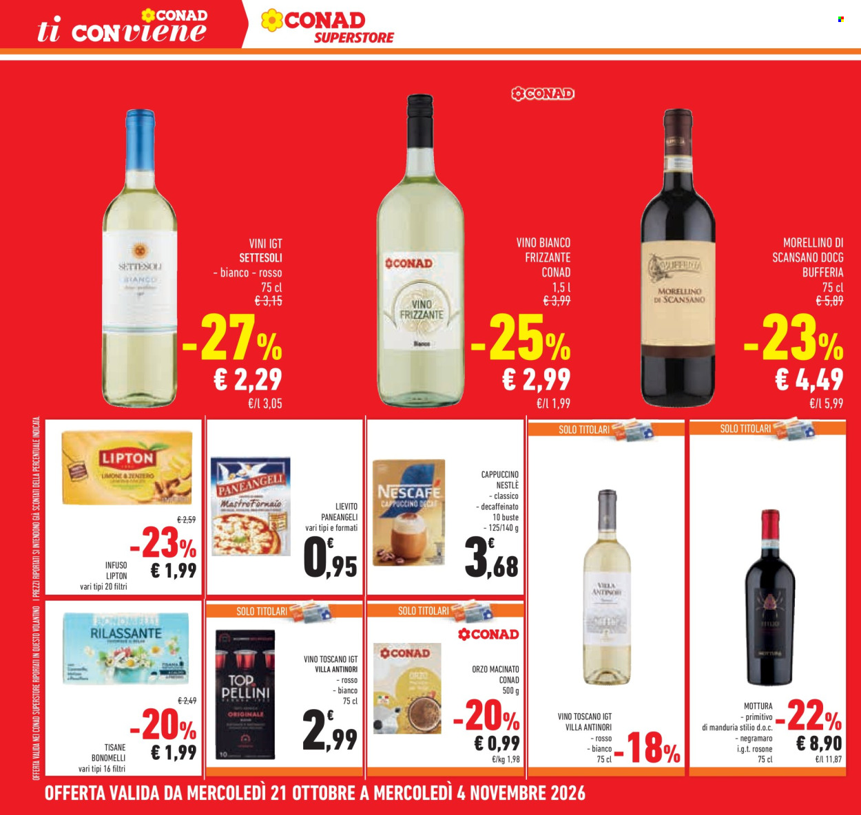 Volantino Conad Superstore - 21/10/2026 - 4/11/2026. Pagina 34