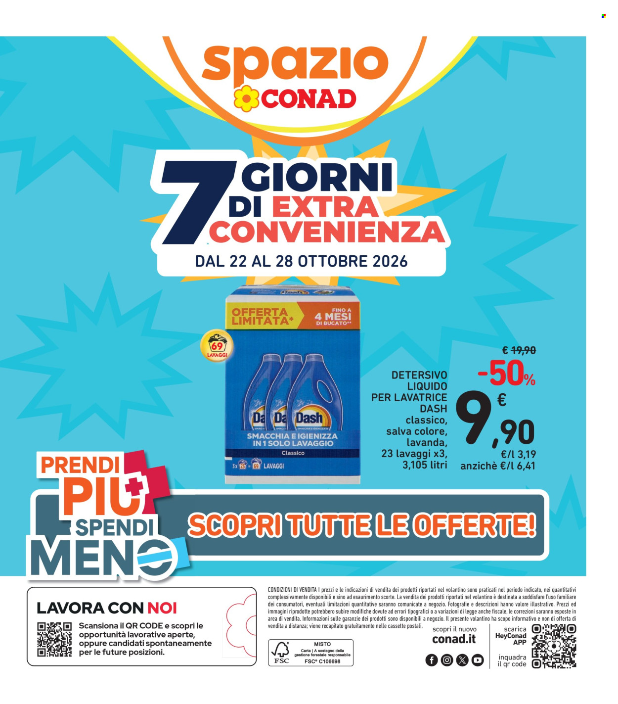 Volantino Spazio Conad - 23/10/2026 - 29/10/2026. Pagina 1