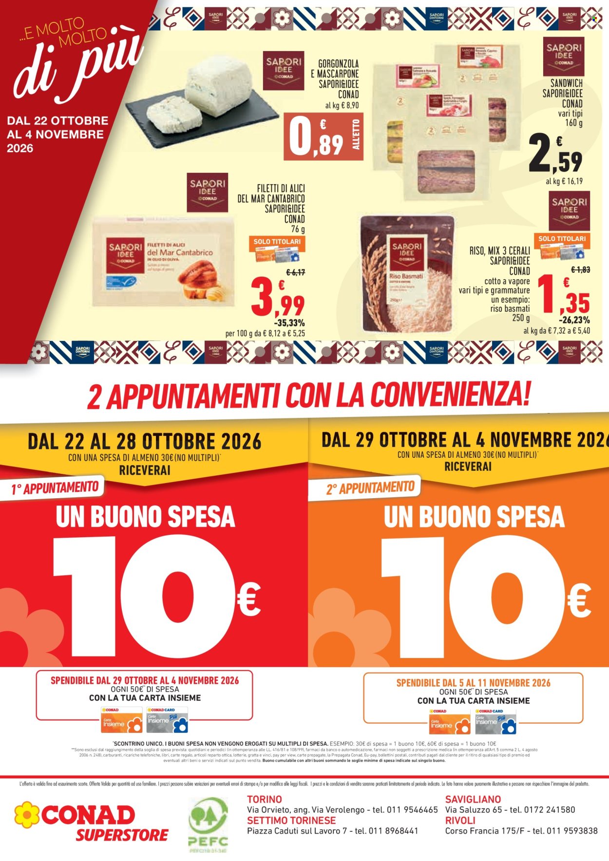 Volantino Conad Superstore - 22/10/2026 - 4/11/2026. Pagina 4
