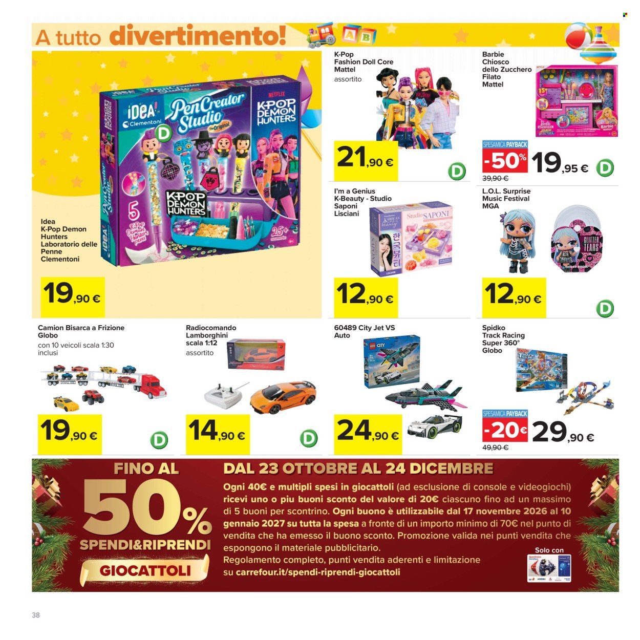 Volantino Carrefour - 23/10/2026 - 5/11/2026. Pagina 38
