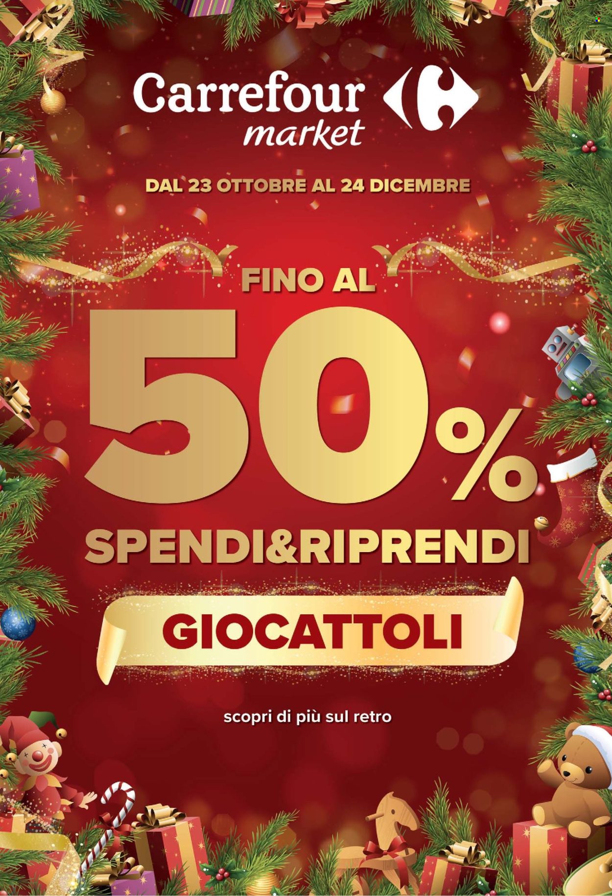 Volantino Carrefour - 23/10/2026 - 24/12/2026. Pagina 1