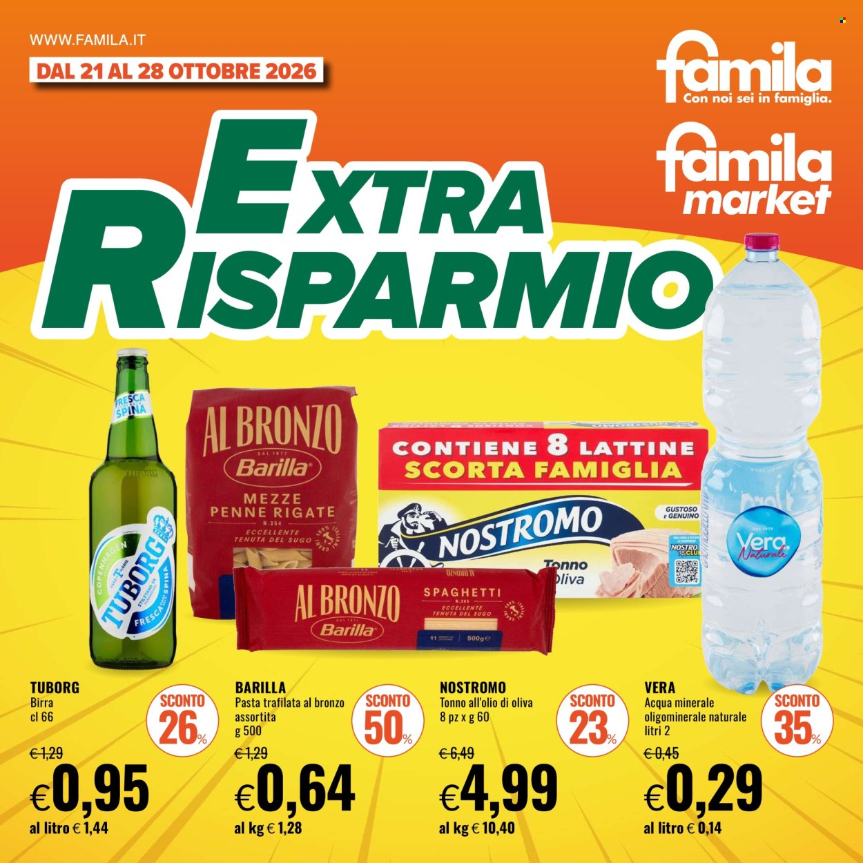 Volantino Famila - 21/10/2026 - 28/10/2026. Pagina 1