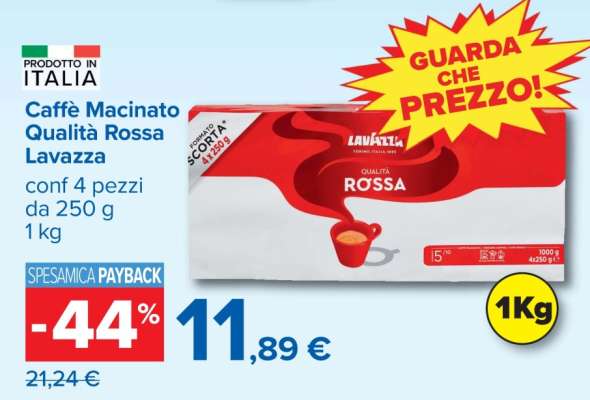 Caffè Macinato Qualità Rossa Lavazza