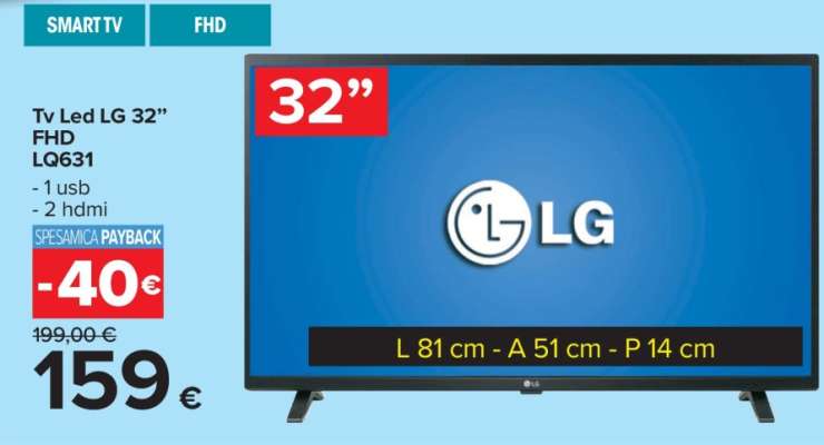 Tv Led LG 32” FHD