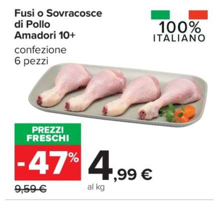 Fusi o Sovracosce di Pollo Amadori 10+