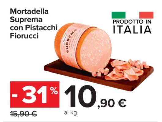Mortadella Suprema con Pistacchi Fiorucci