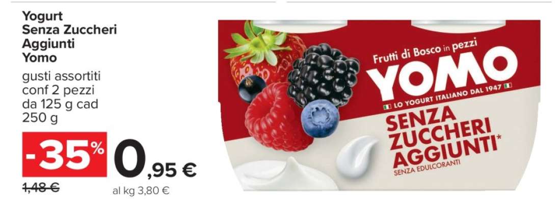 Yogurt Senza Zuccheri Aggiunti Yomo