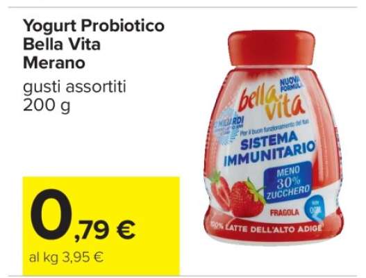 Yogurt Probiotico Bella Vita Merano