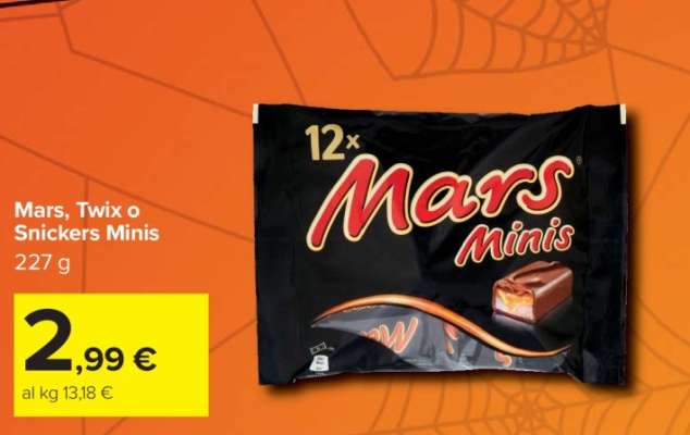 Mars, Twix o Snickers Minis