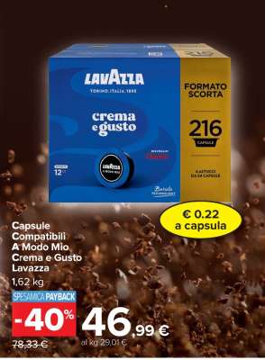 Capsule Compatibili A Modo Mio Crema e Gusto Lavazza