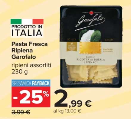 Pasta fresca ripiena Garofalo