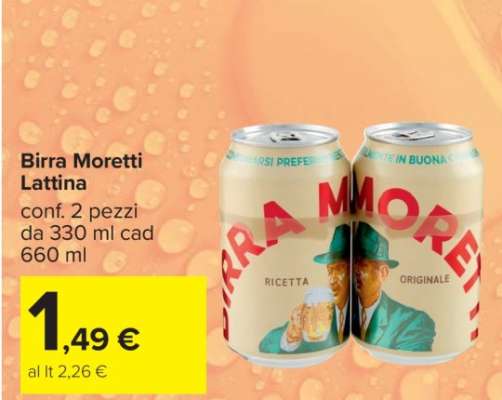 BIRRA MORETTI lattina