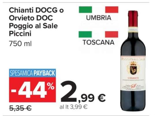 Chianti DOCG o Orvieto DOC Poggio al Sale Piccini