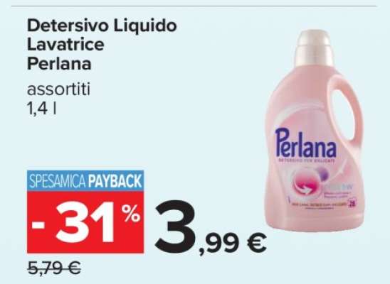 Detersivo Liquido Lavatrice Perlana