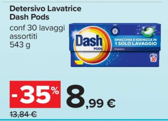 Detersivo lavatrice DASH Pods
