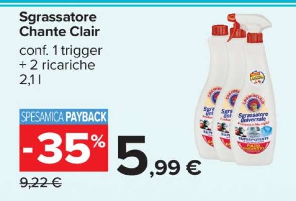 Sgrassatore Chante Clair