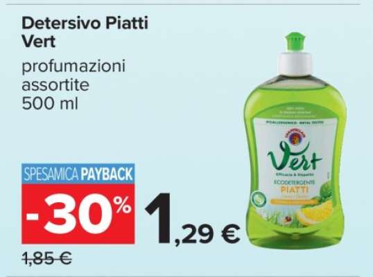Detersivo Piatti Vert