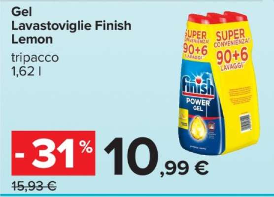 Gel Lavastoviglie Finish Lemon