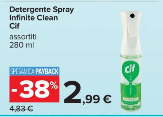 Detergente Spray Infinite Clean Cif