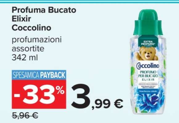Profuma Bucato Elixir Coccolino