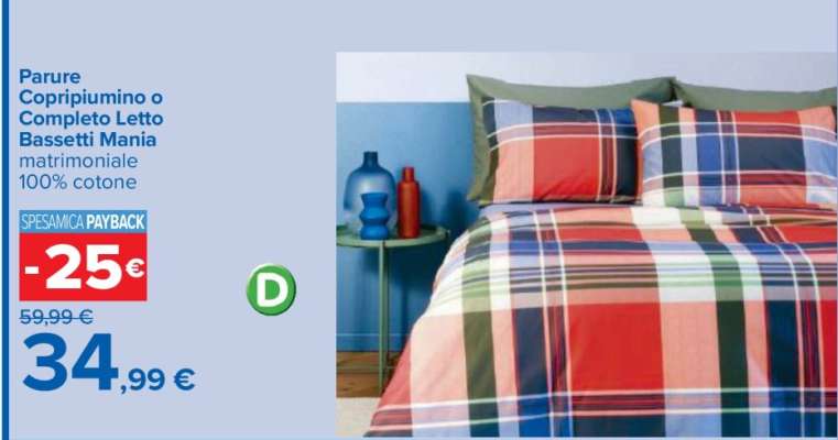 Parure Copripiumino o Completo Letto Bassetti Mania