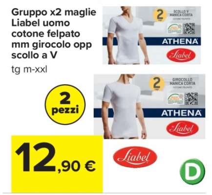 Gruppo x2 maglie Liabel uomo