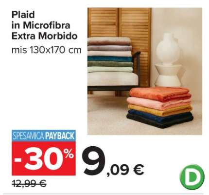 Plaid in Microfibra Extra Morbido