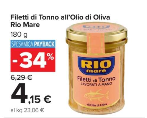 Filetti di Tonno all’Olio di Oliva Rio Mare