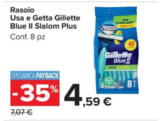 Rasoio Usa e Getta Gillette Blue II Slalom Plus