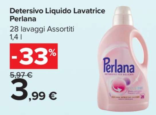 Detersivo Liquido Lavatrice Perlana