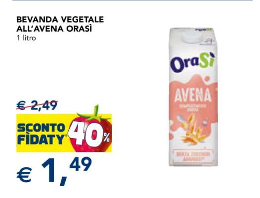 BEVANDA VEGETALE ALL'AVENA ORASÌ
