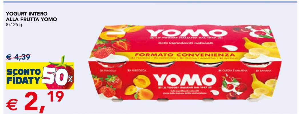 Yogurt Intero alla Frutta Yomo