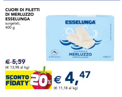 CUORI DI FILETTI DI MERLUZZO ESSELUNGA
