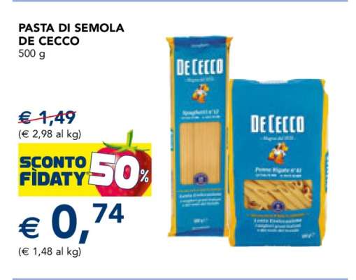 Pasta di Semola De Cecco