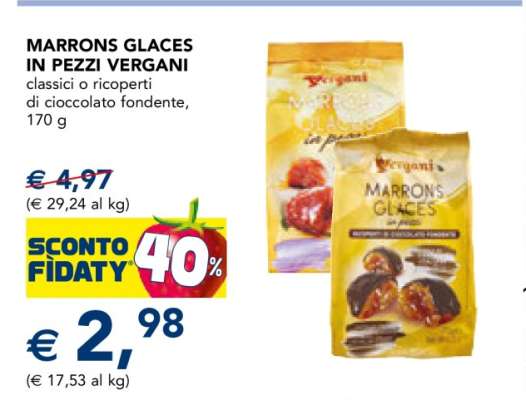 Marrons Glacés in Pezzi Vergani