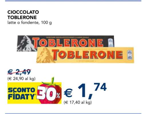 Cioccolato Toblerone