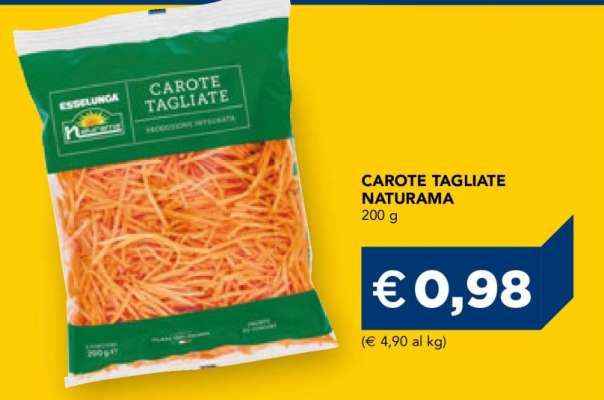 CAROTE TAGLIATE NATURAMA