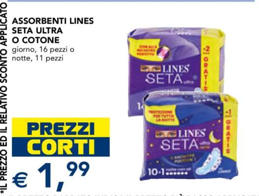 ASSORBENTI LINES SETA ULTRA O COTONE