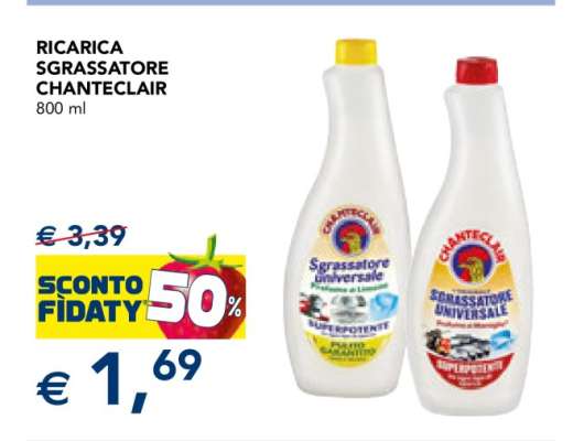 Ricarica Sgrassatore Chanteclair