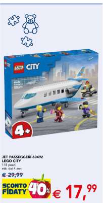 JET PASSEGGERI 60492 LEGO CITY