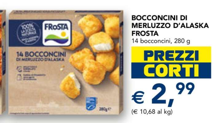 BOCCONCINI DI MERLUZZO D’ALASKA FROSTA