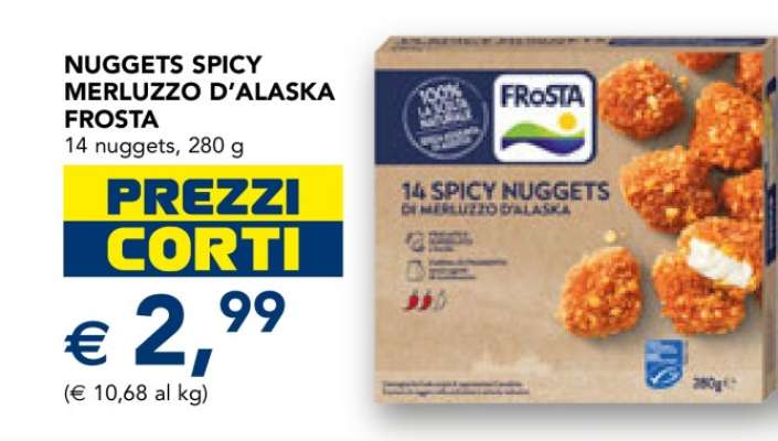NUGGETS SPICY MERLUZZO D'ALASKA FROSTA