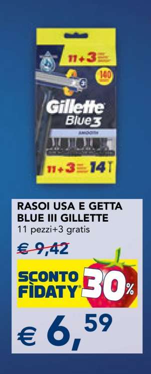 Rasoi Usa e Getta Blue III Gillette