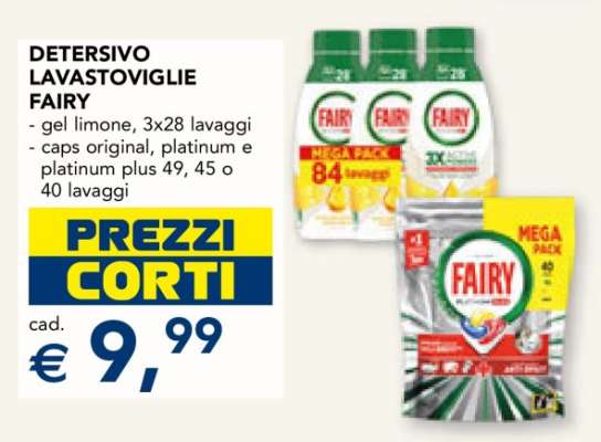 DETERSIVO LAVASTOVIGLIE FAIRY