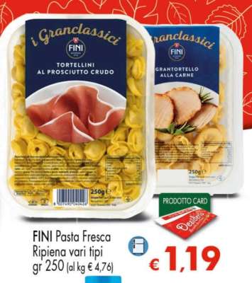 FINI Pasta Fresca Ripiena vari tipi