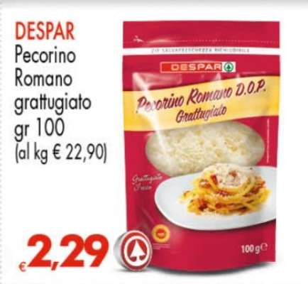 DESPAR Pecorino Romano Grattugiato